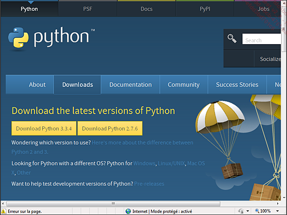Téléchargement de Python